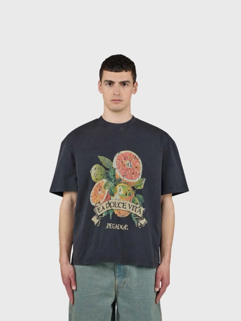 Hule Oversized Tee Vintage Black  Image