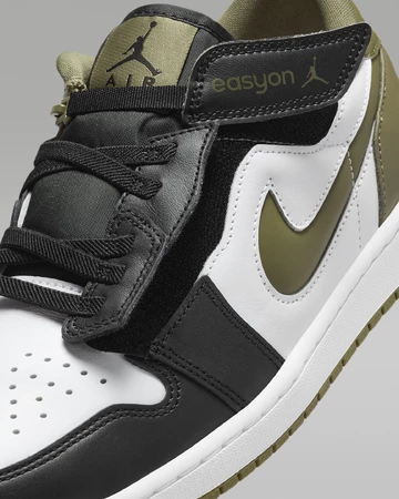 Jordan 1 Low EasyOn Medium Olive Upper Details