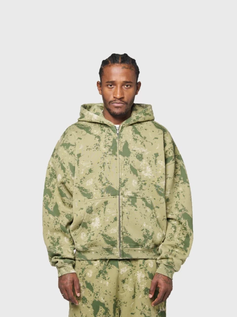 Camo Hooded Zip Image