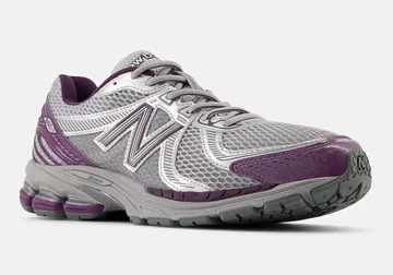 Der New Balance 860V2 Grey Purple von außen