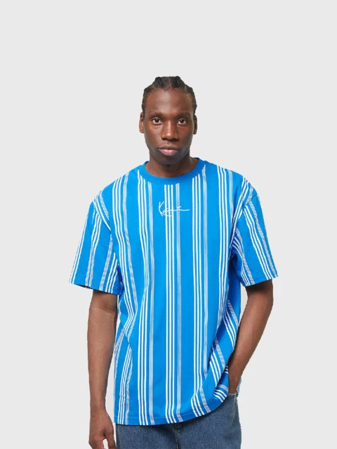 Small Signature Striped Tee Blue Image