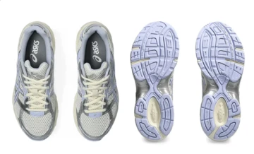 Asics Gel-1130 Light Purple Paar von oben und unten