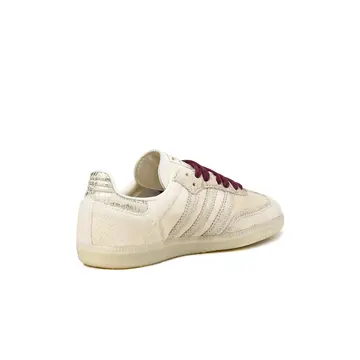 adidas Samba OG Cream White Maroon schräg