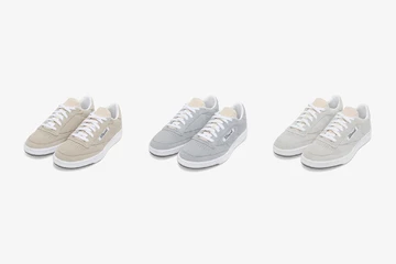 Alle drei Colorways des JJJJound Reebok Club C 85 Grey Leather Packs