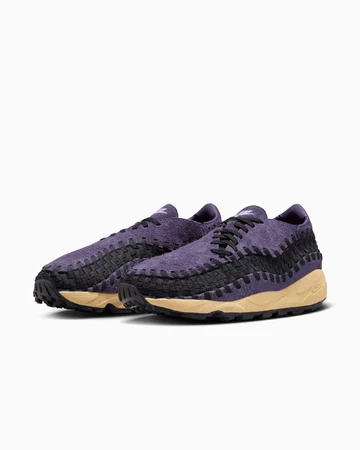Nike Air Footscape Woven Dark Raisin Paar schräg seitlich