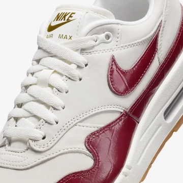 Die Schnürsenkel des Air Max 1 LX Team Red
