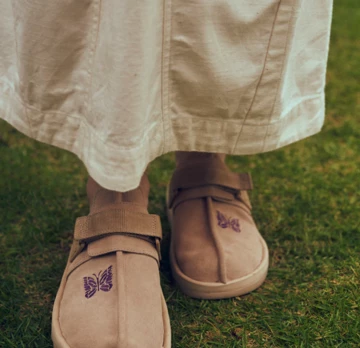 Needles BEAMS Reebook Beatnik Pack Beige Tragebild Close up