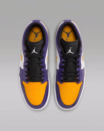 Air Jordan 1 Low SE Lakers von oben