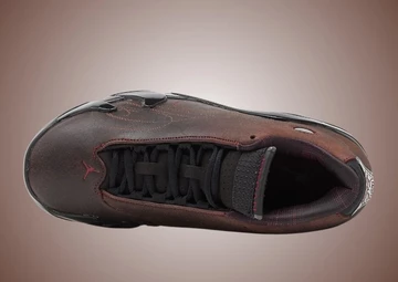 Mowalola x Nike Air Jordan 14 Retro Burnt Red von oben