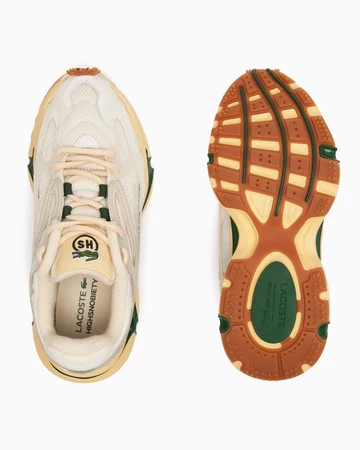 Highsnobiety Lacoste Athleisure Cream Green - oben und unten