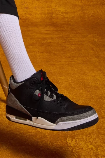 Levi's x Air Jordan 3 Black Denim Details