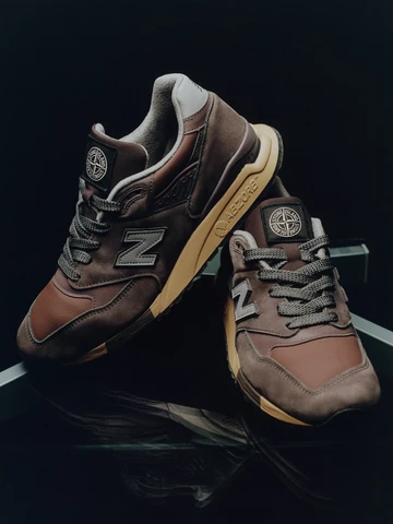 Stone Island x New Balance 998 Raso Gommato Außenseite
