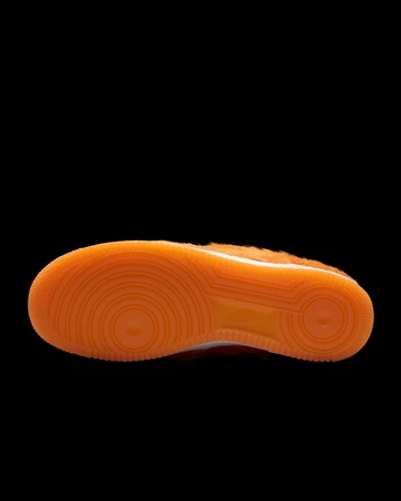 Nike Air Force 1 Orange Pony Hair Sohle