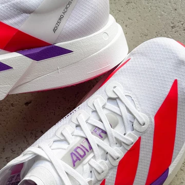 adidas Adizero Adios Pro 4 White Fucid Red