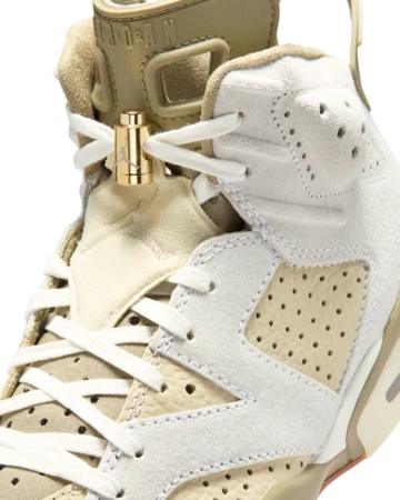 Nike Air Jordan 6 Sail Neutral Olive Upper Details