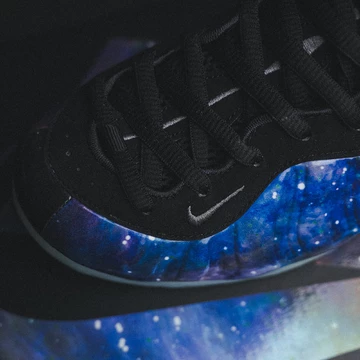 Nike Air Foamposite One Galaxy Mood Closeup