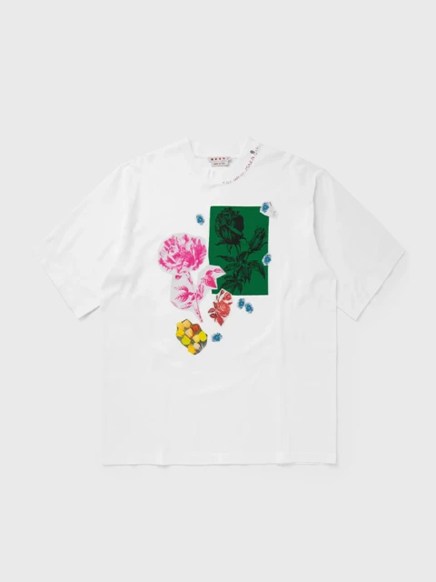Marni T-Shirt mit Blumen Print  Image