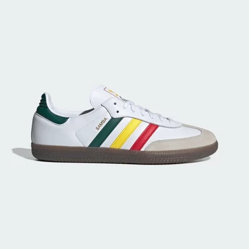 Der adidas Samba Rasta Core White von außen