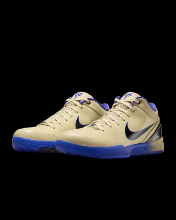 Nike Kobe IV Protro x FC Barcelona Gold Violet seitlich