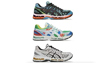 Alle drei Colorways des KENZO ASICS GEL-Kayano 20 Pack