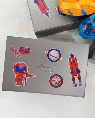 Aminé x New Balance 740v2 Benson Tech Verpackung von oben