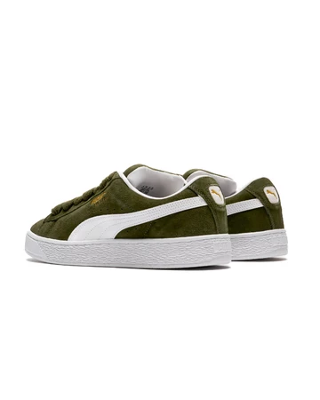 der Puma Suede XL Olive Green von hinten
