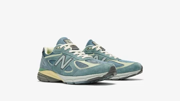 AURALEE x New Balance 990v4 Teal Paar