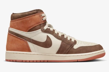 Die Innenseite des Jordan 1 High Dusted Clay