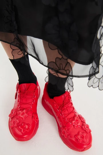 Cecilie Bahnsen x ASICS Gel-Terrain Flower Red Mood