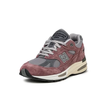 New Balance 991v2 Made in UK Rose Taupe schräg