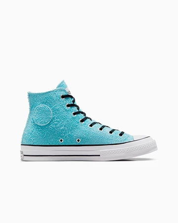 Der Stussy Converse Chuck 70 Hi Sky Blue von Innen