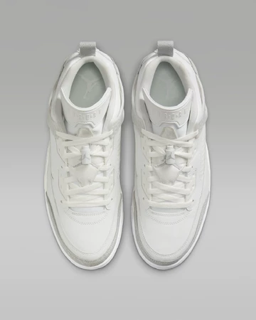 Jordan Spizike Low Metallic Silver von oben