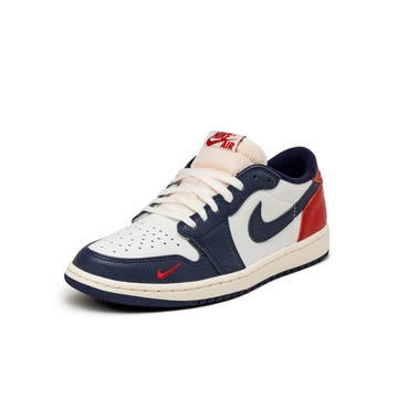 Jordan 1 Low Howard University Außenseite schräg seitlich