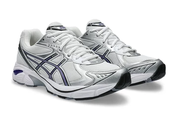 der ASICS GT-2160 Purple Silver von schräg außen