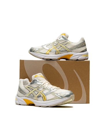 Asics Gel-1130 Cream Pure Silver Yellow Schuhkarton