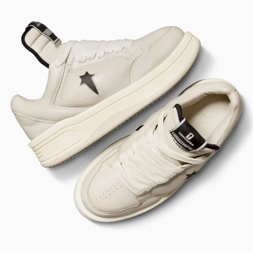 Rick Owens x Converse Turbowpn Low DRKSHDW Cream Paar