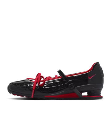 LABELHOOD x Nike Shox Z Calistra Black & University Red Außenseite
