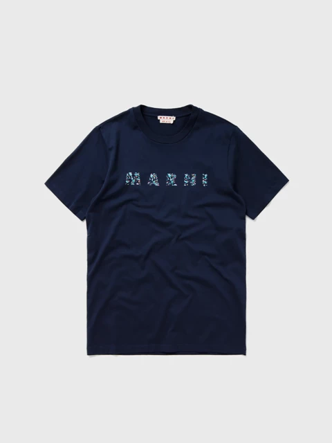 Marni T-Shirt mit Logo Print Image
