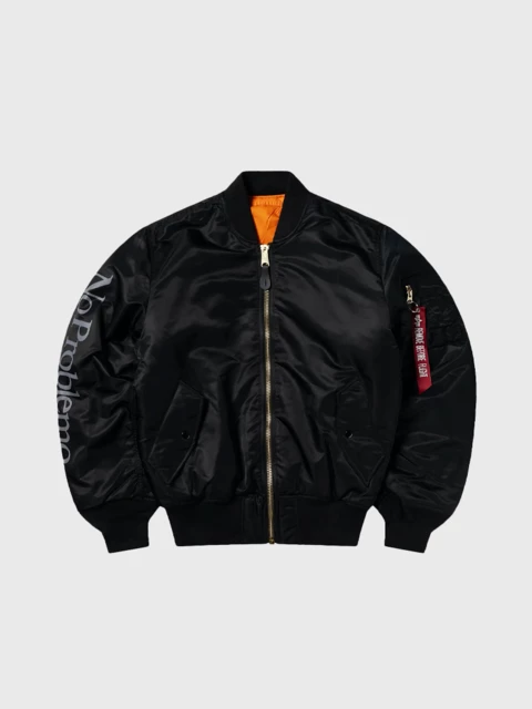 No Problemo x Alpha Industries No War MA-1 Jacket Image