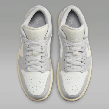 Jordan 1 Low Light Grey von oben