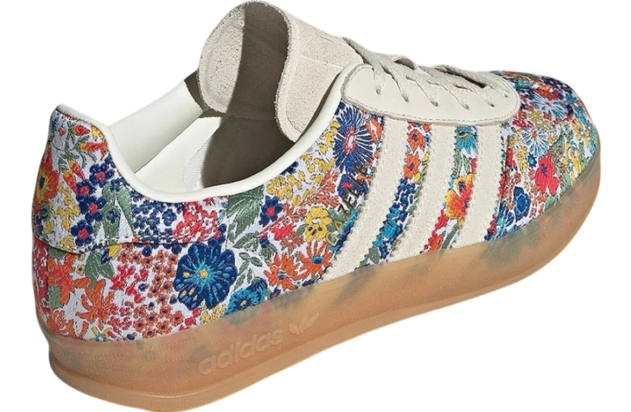 adidas gazelle silver green womens Adidas Gazelle Floral Embroidery – WISI-Oi main image 0