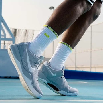 Nike Kobe 8 Protro Wolf Grey Mood On-Court 3