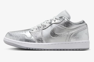 Jordan 1 Low Metallic Silver Außenseite