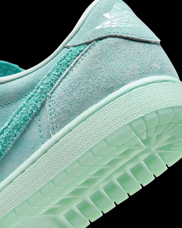 Jordan 1 Low Washed Teal Ferse Details