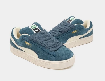 Puma Suede XL Hairy Gray Skies von vorne