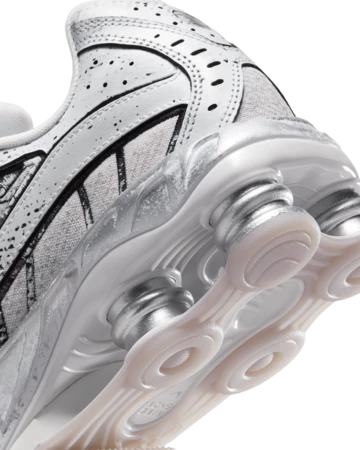 Nike Shox Ride 2 Metallic Platinum Ferse Details
