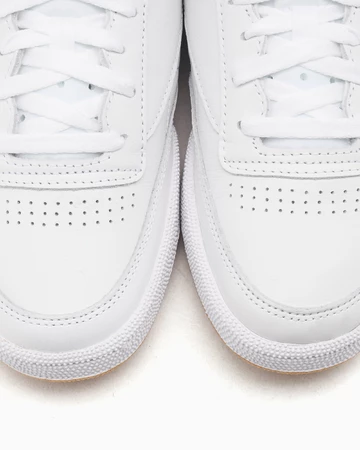 Wacko Maria x Reebok Club C 85 Leopard Pack White Detail Toebox