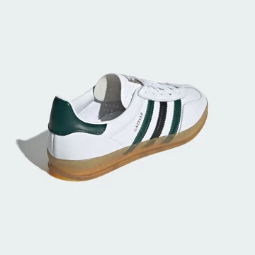 adidas Gazelle Indoor White Collegiate Green Seitlich von Hinten