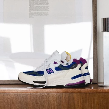 New Balance 992 White Team Royal Mood