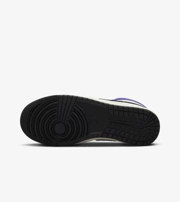 Jordan Air Ship SP x Opium Black Court Purple Sohle